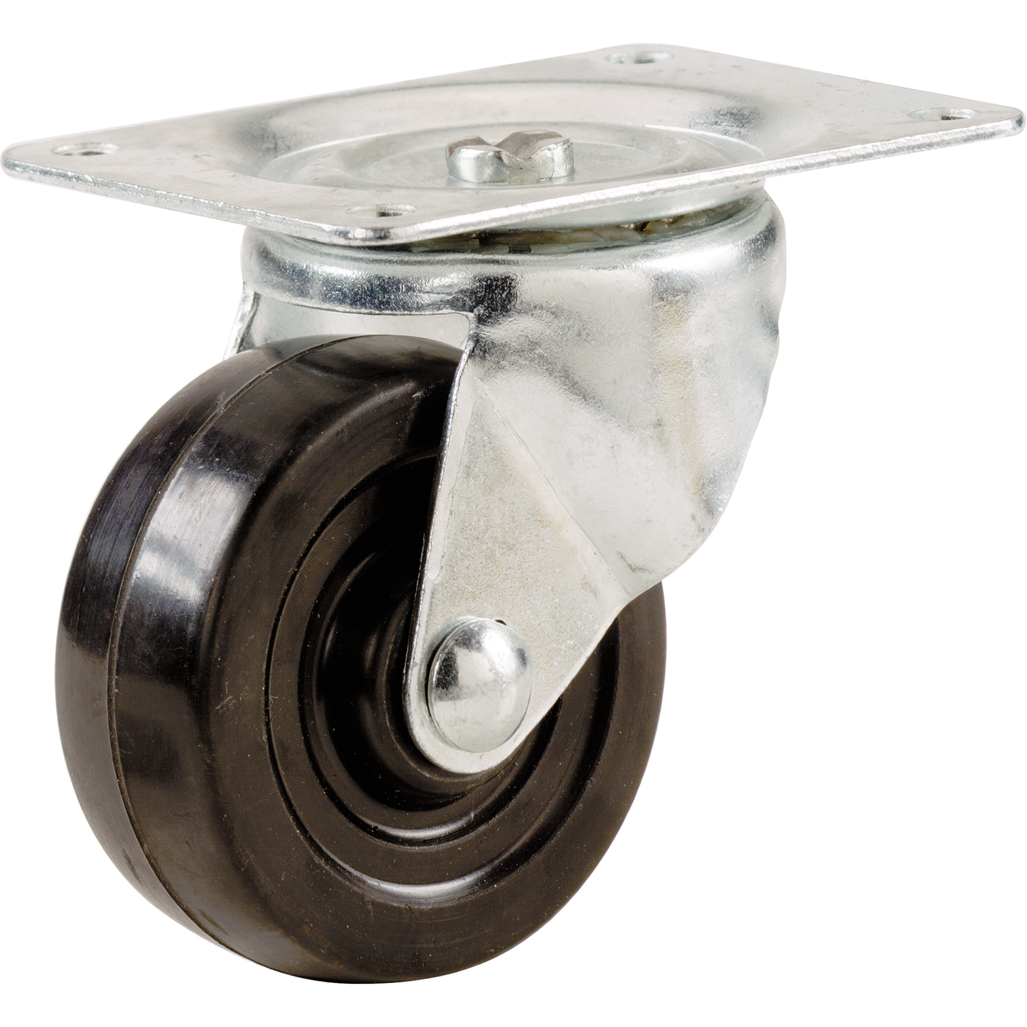 Shepherd Hardware Soft Rubber Swivel Casters - 2.5in. Diameter, 100-Lb. Capacity, 10 Pcs, Model# 9478